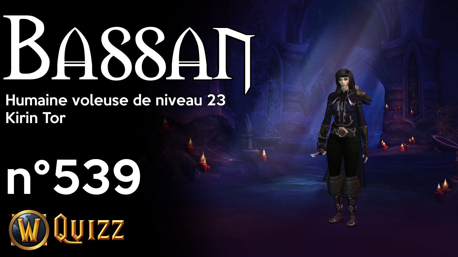 Bassan, Humaine voleuse de niveau 23, Kirin Tor