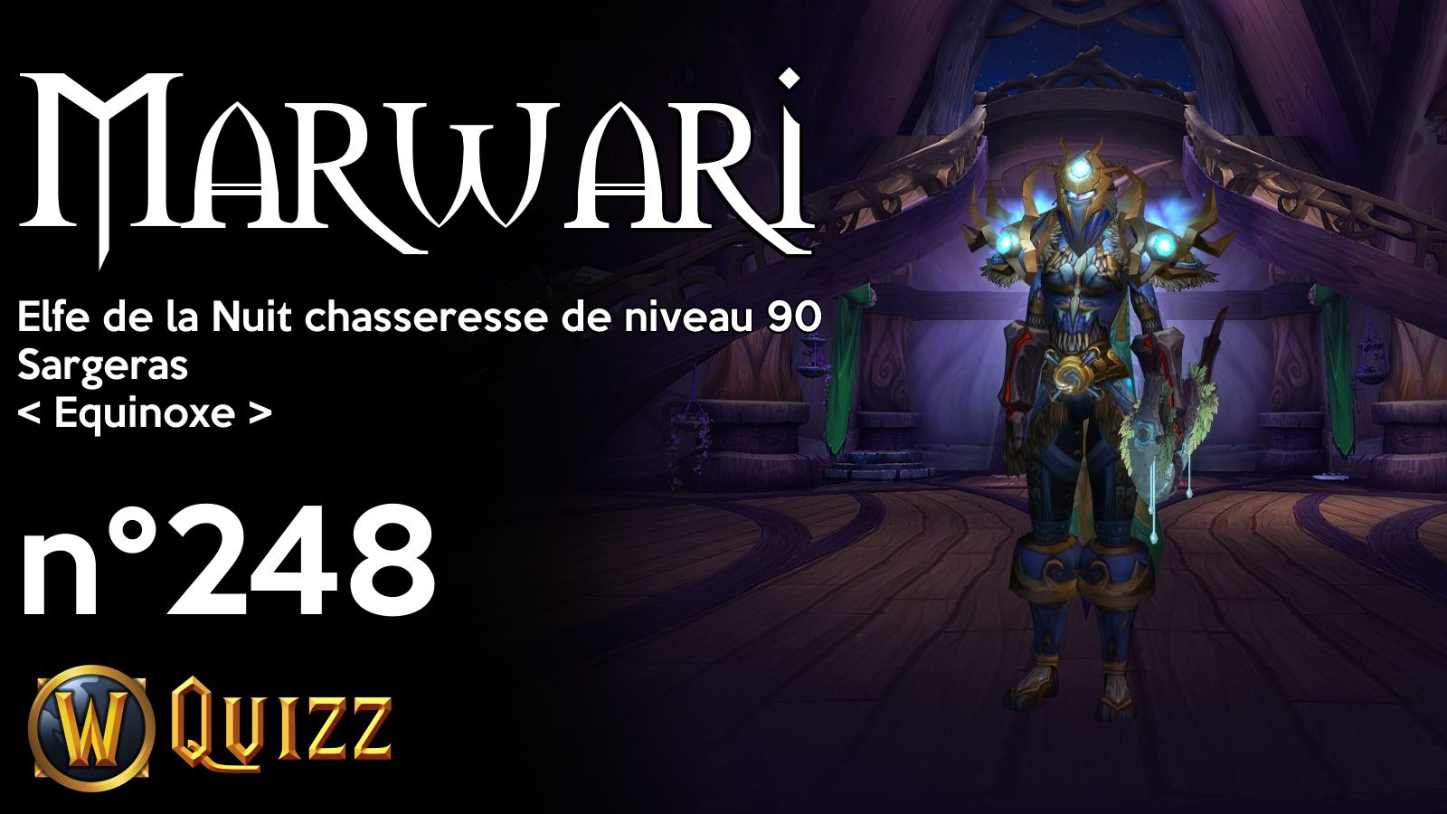 Marwari, Elfe de la Nuit chasseresse de niveau 90, Sargeras