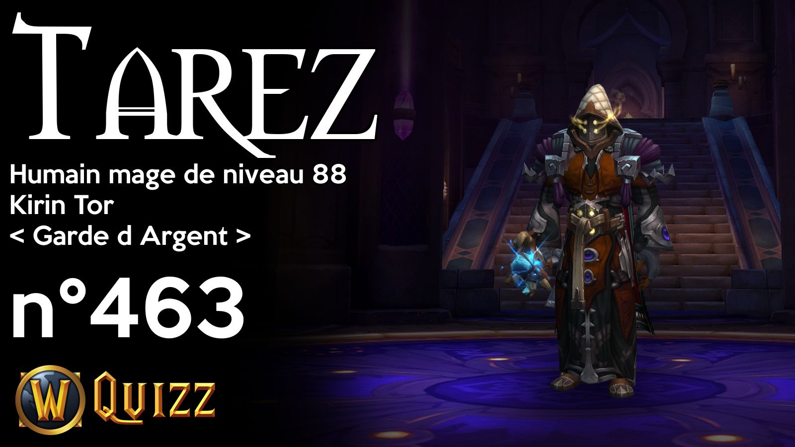 Tarez, Humain mage de niveau 88, Kirin Tor