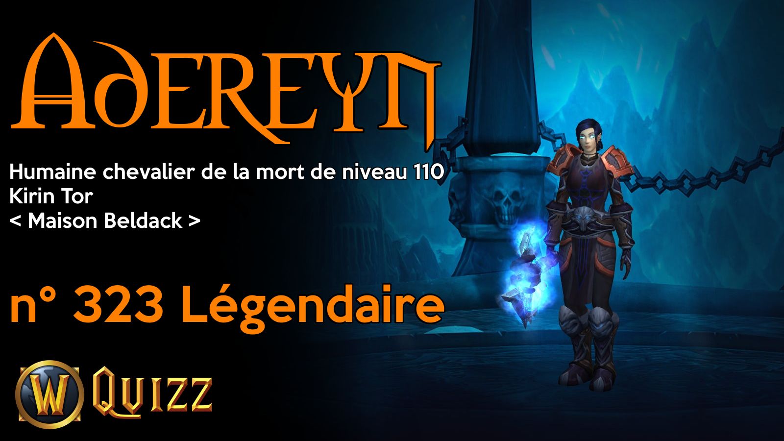 Adereyn, Humaine chevalier de la mort de niveau 110, Kirin Tor