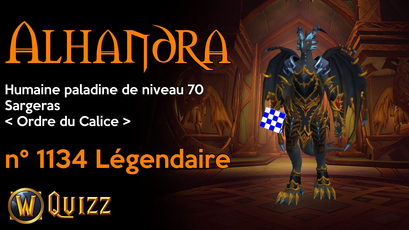 Alhandra, Humaine paladine de niveau 70, Sargeras