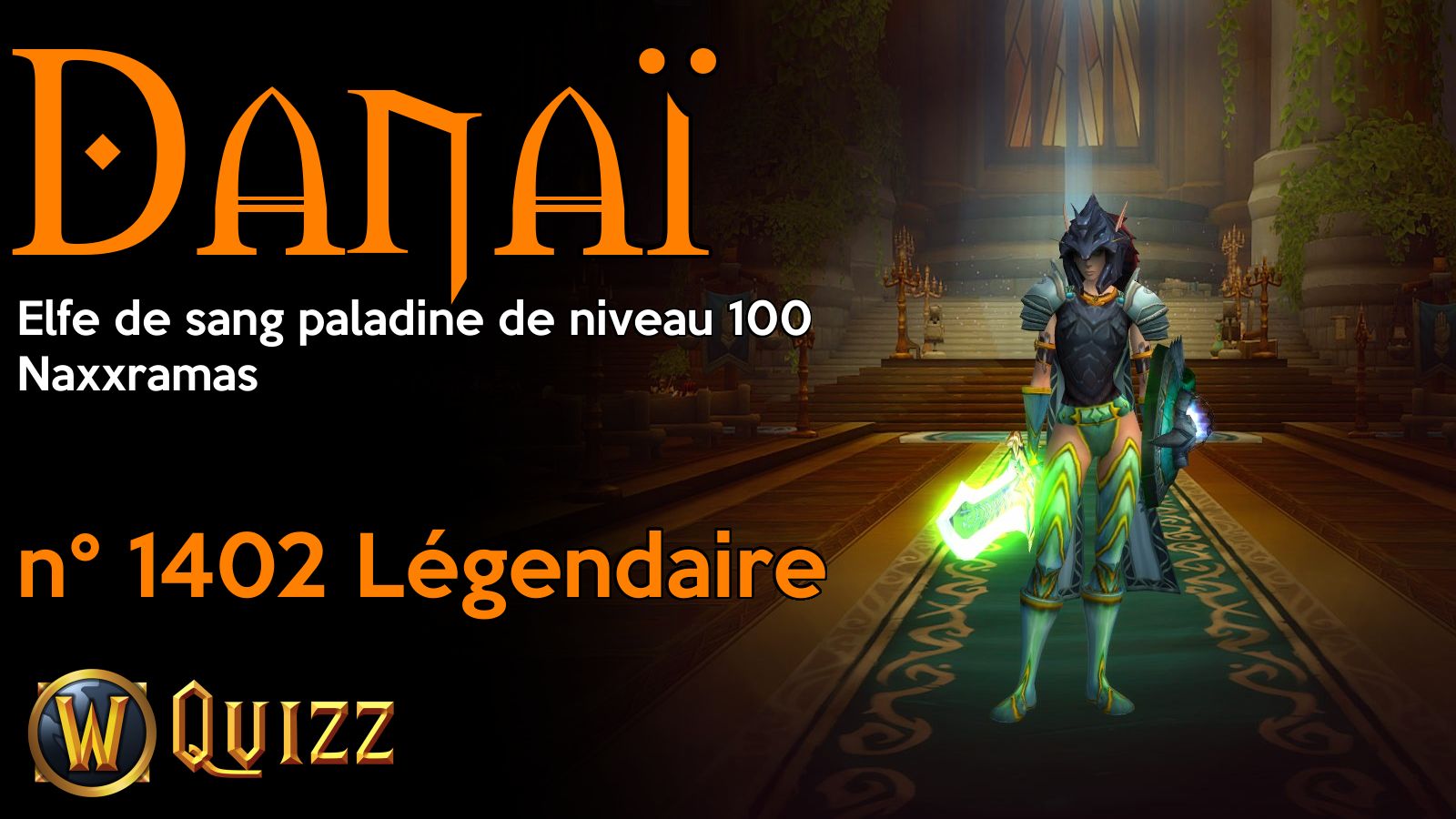 Danaï, Elfe de sang paladine de niveau 100, Naxxramas