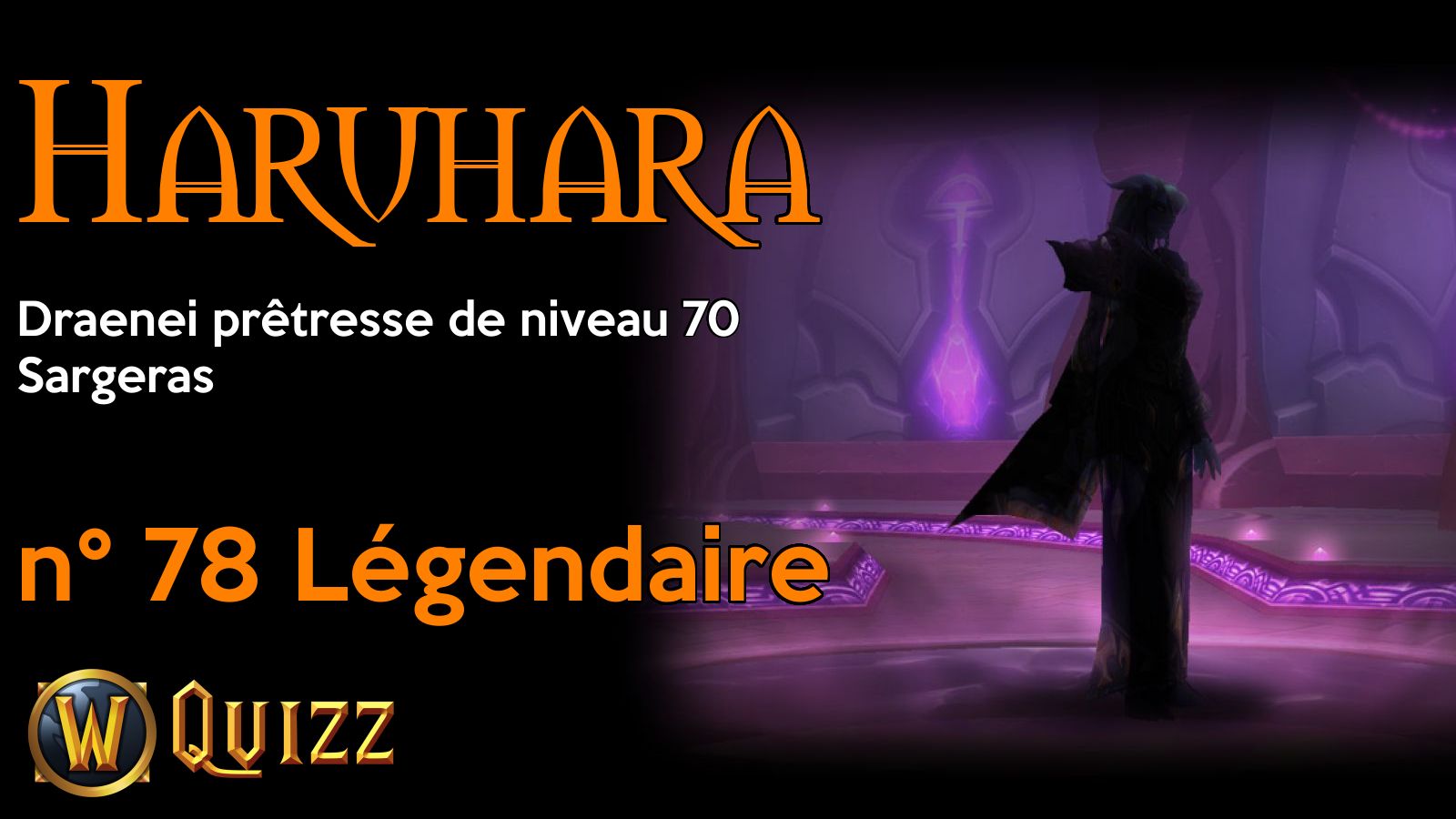 Haruhara, Draenei prêtresse de niveau 70, Sargeras