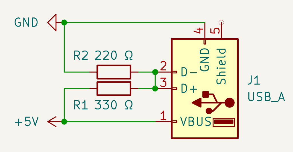 Diagramme du réducteur de tension pour le chargeur USB